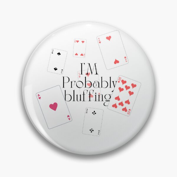 Item preview, "Funny Poker Design – 'I'm Probably Bluffing' Playing Cards Artwork" designed and sold by Kabootri.