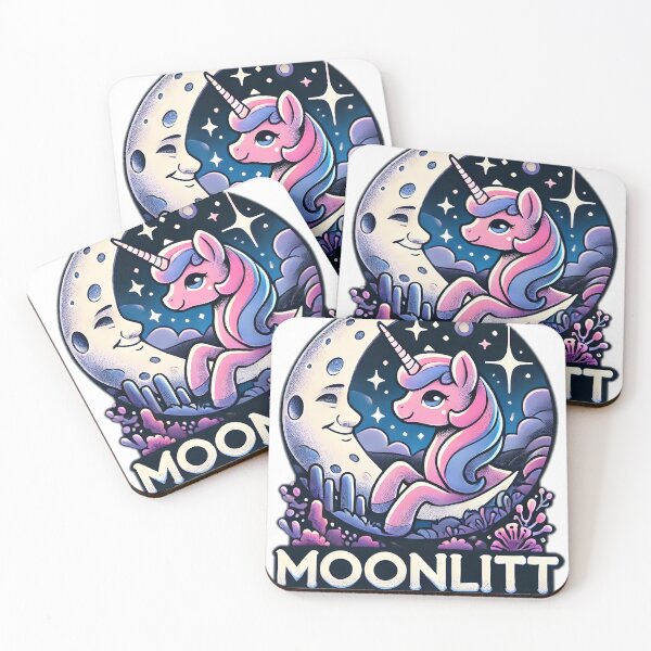 Item preview, Moonlit polly Sticker design  designed and sold by NCNGDESIGN.