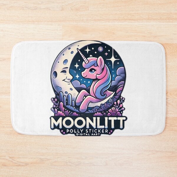 Item preview, Moonlit polly Sticker design  designed and sold by NCNGDESIGN.