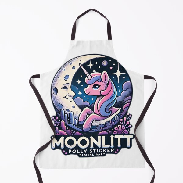 Item preview, Moonlit polly Sticker design designed and sold by NCNGDESIGN.