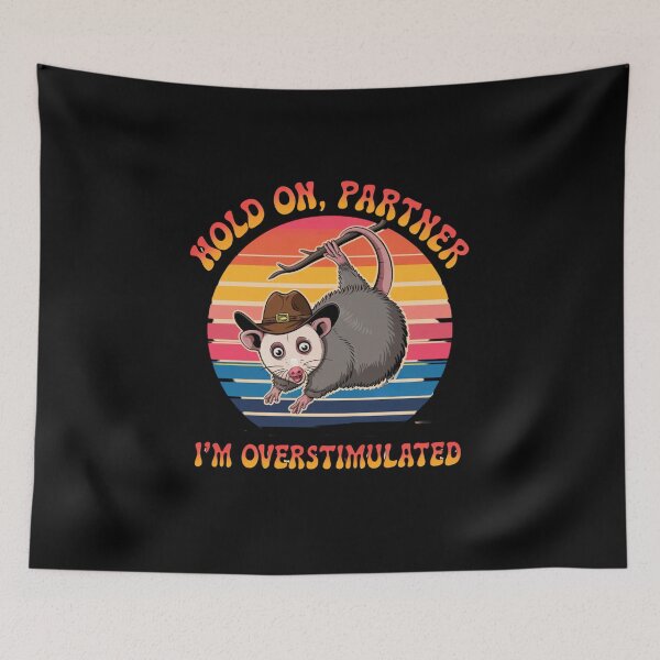 Item preview, Hold on, partner, i'm overstimulated designed and sold by Mateusz Majcherek.