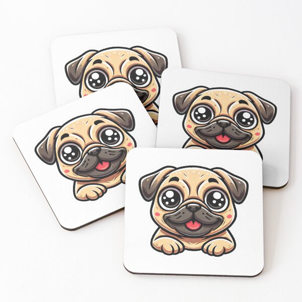 Item preview, Adorable Pug Cartoon designed and sold by pommyyark.