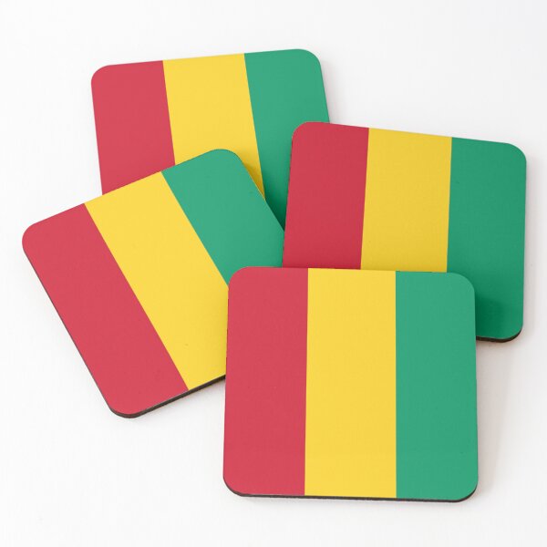 Item preview, Guinea colors red yellow green flag all-over print designed and sold by SpecialtiesShop.