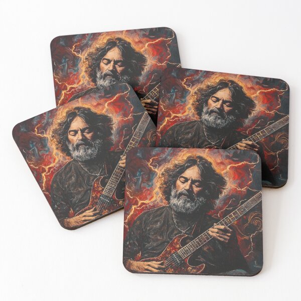 Item preview, Epic Guitarist Artwork jerry garcia: Electrifying Passion and Energy designed and sold by PixelMuse2024.