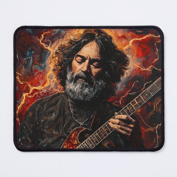 Item preview, Epic Guitarist Artwork jerry garcia: Electrifying Passion and Energy designed and sold by PixelMuse2024.