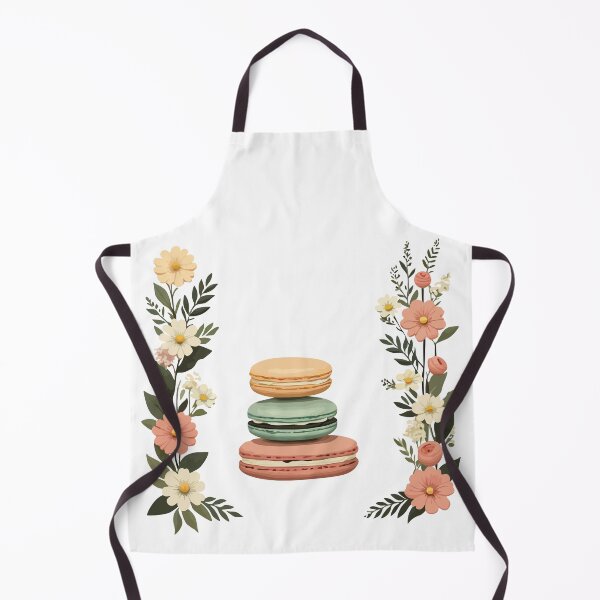 Item preview, Elegant Sweet Macarons with Blooming Flowers designed and sold by CrazySweets.