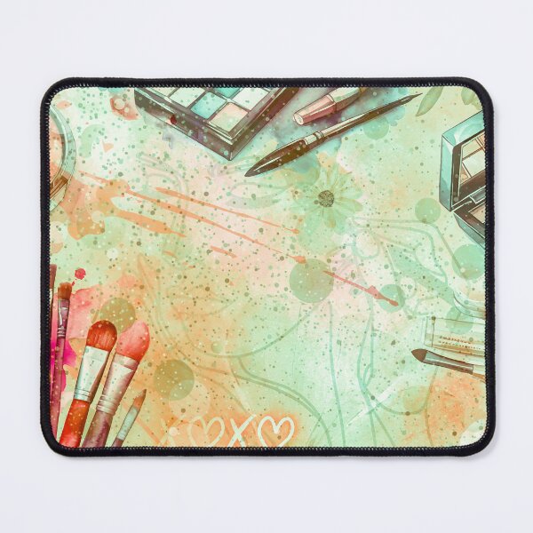 Item preview, Makeup Watercolor Effect Background, Brushes, Eye shadow, Colorful designed and sold by RokaCircles.