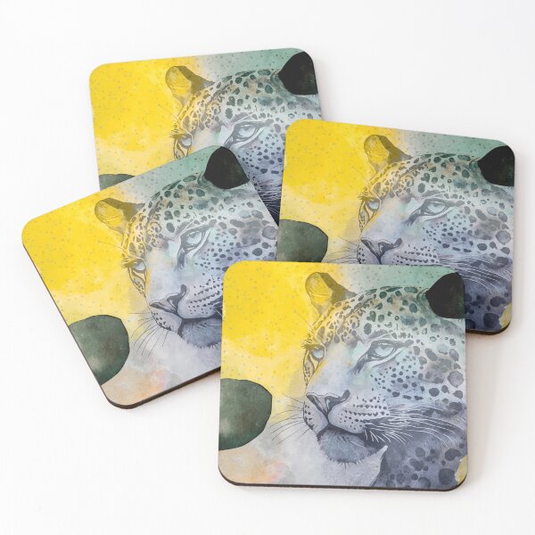 Item preview, A Leopard in The Eyes of Beauty, Watercolor effect, Powerful designed and sold by RokaCircles.