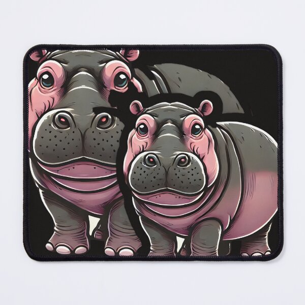 Item preview, hippos sticker design designed and sold by NCNGDESIGN.