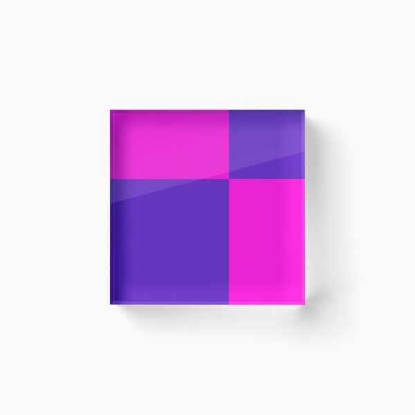 Item preview, Two Colored Off Centered Square Pattern - Purple and Pink - Abstract and Minimal designed and sold by AbstractIdeas.