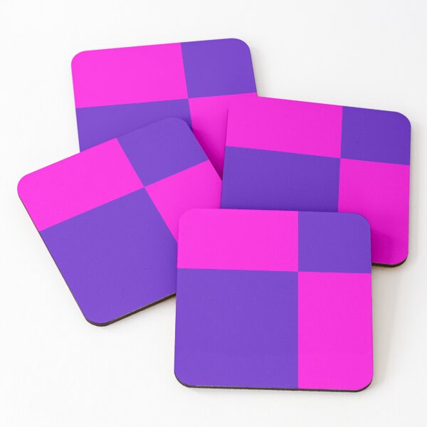 Item preview, Two Colored Off Centered Square Pattern - Purple and Pink - Abstract and Minimal designed and sold by AbstractIdeas.