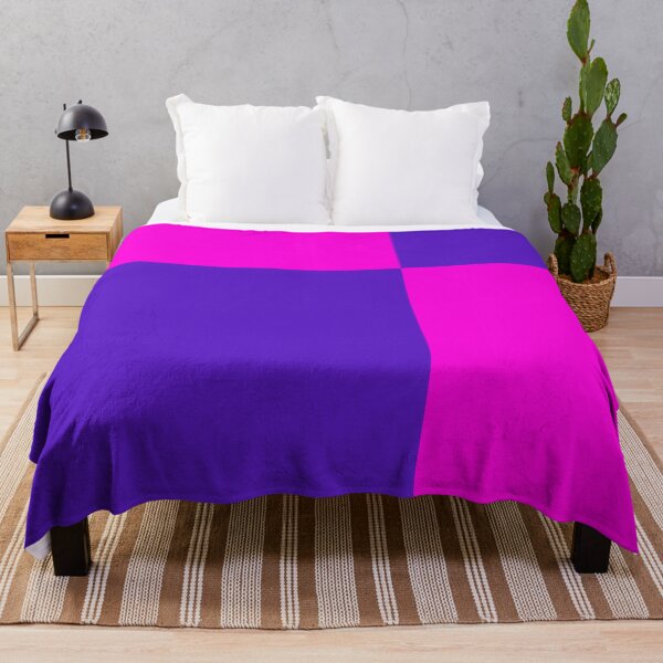 Item preview, Two Colored Off Centered Square Pattern - Purple and Pink - Abstract and Minimal designed and sold by AbstractIdeas.