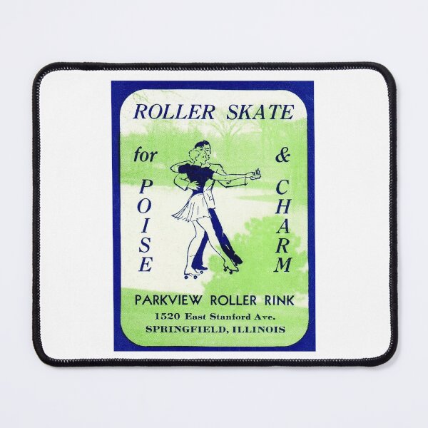 Item preview, Parkview Roller Rink Springfield Illinois Roller Skating Rink Sticker Decal Label Design 2 designed and sold by tislord.