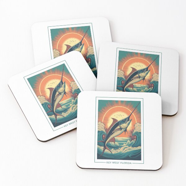 Item preview, Key West Florida Retro Style Travel Poster designed and sold by Boxing Kangaroo Retail Company.