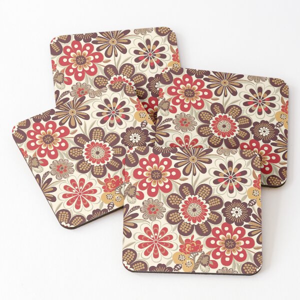 Item preview, Retro bloom pattern designed and sold by Haji  Kamora.