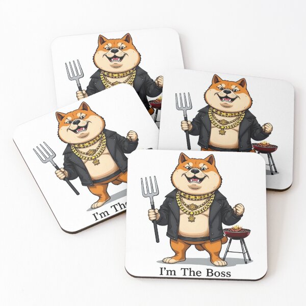 Item preview, Bossy Shiba Inu Sticker designed and sold by artistspark.