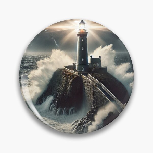 Item preview, Stormy Lighthouse Resilience designed and sold by QuirkWears.