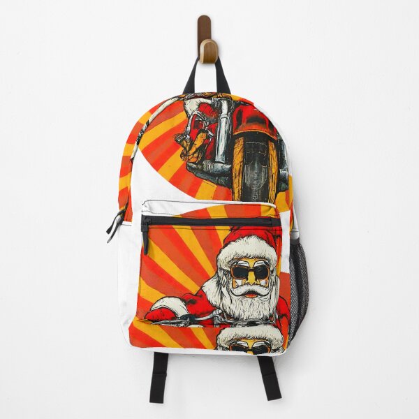 Artikelvorschau, Weihnachtsmann-Biker, Weihnachts-Motorradfahrer, Weihnachtsmann auf Motorrad, festlicher Weihnachtsmann auf dem Motorrad, Grafikkopie der VORLAGE entworfen und verkauft von Indyadizine.