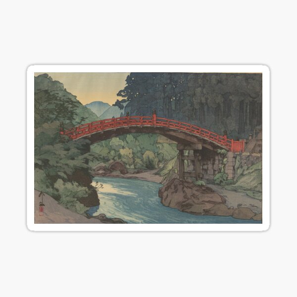 Item preview, Sacred Bridge in Nikko Hiroshi Yoshida Hanga Art  designed and sold by Martstore.