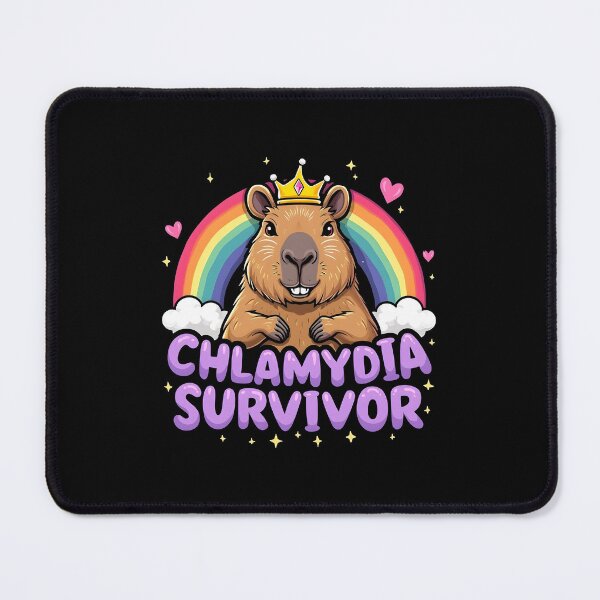 Item preview, Funny Capybara Chlamydia Survivor designed and sold by HeadTurningArt.
