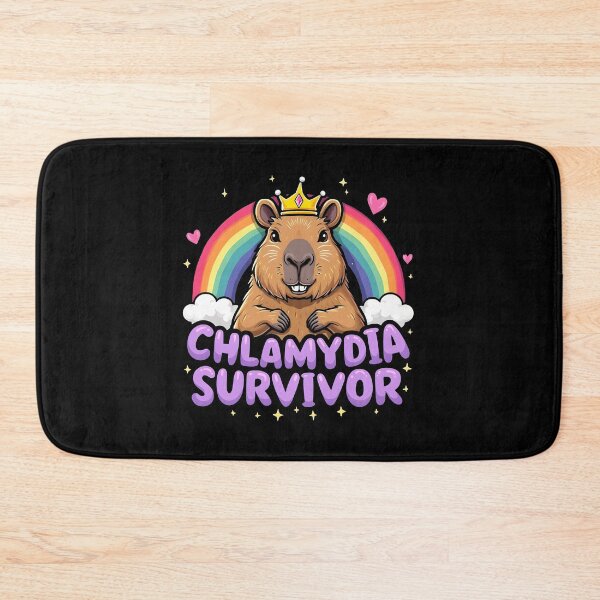 Item preview, Funny Capybara Chlamydia Survivor designed and sold by HeadTurningArt.