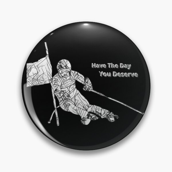 Item preview, Funny Gifts for Ski Racers and Downhill Skiers – Pro Ski Racing Alpine Skiing Art Sticker designed and sold by MatthewViews.