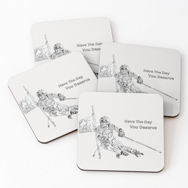 Item preview, Funny Gifts for Ski Racers and Downhill Skiers – Pro Ski Racing Alpine Skiing Art Sticker designed and sold by MatthewViews.