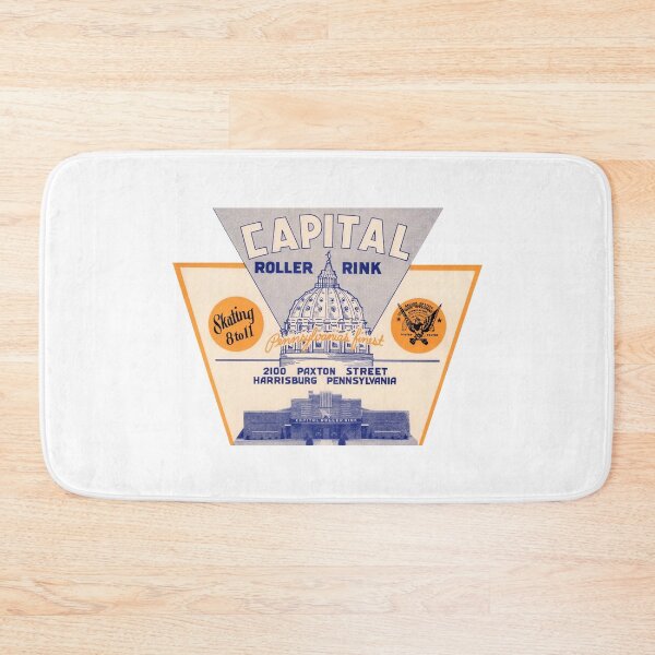 Item preview, Capitol Roller Rink Harrisburg Pennsylvania Roller Skating Rink Sticker Decal Label Design 2 designed and sold by tislord.