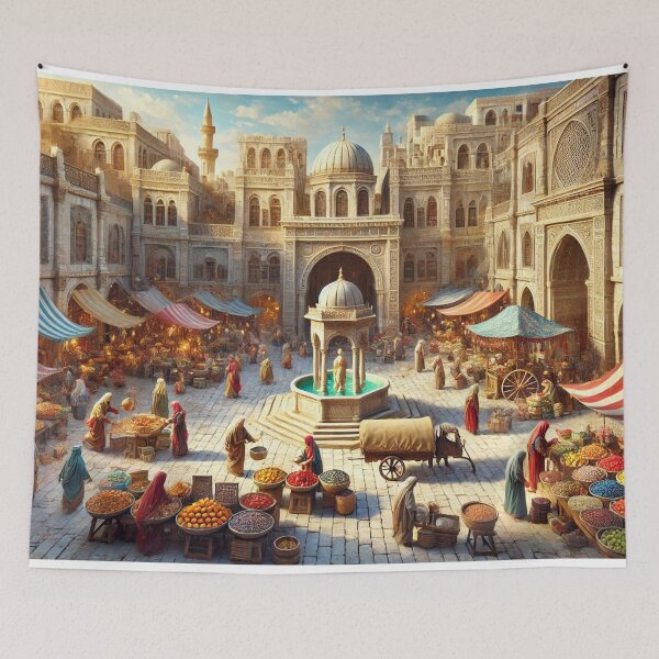 Item preview, Vibrant Middle Eastern Market designed and sold by QuirkWears.