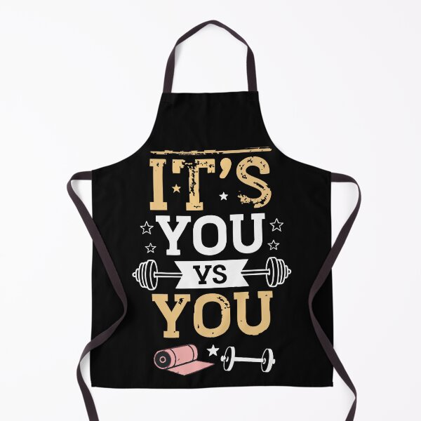 Item preview, It's You vs You - Motivational Fitness Dumbbell designed and sold by pixelated_echoes.
