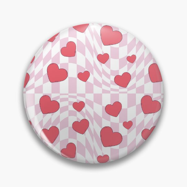 Item preview, Distorted Pink Checkbox With Hearts designed and sold by mrana.