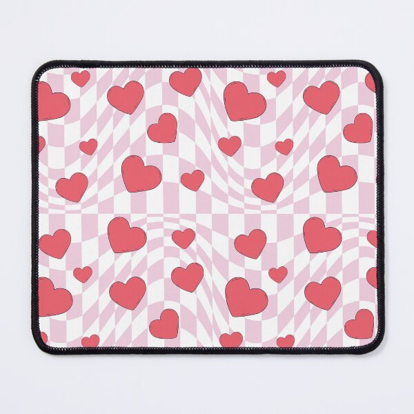 Item preview, Distorted Pink Checkbox With Hearts designed and sold by mrana.
