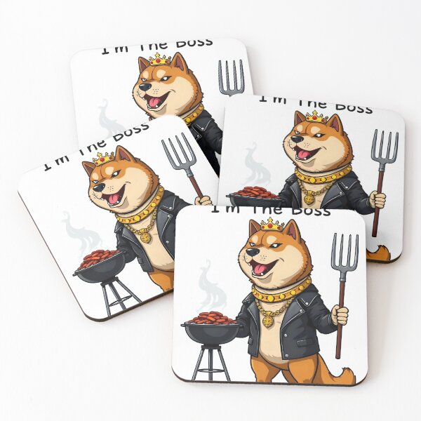 Item preview, Hilarious Shiba Inu Leader Saying Sticker designed and sold by artistspark.