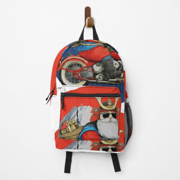 Item preview, Cool Samurai Riding Motorcycle Graphic , Unique Santa Claus , Vintage Motorcycle Santa  Gift, Fun Christmas Graphic designed and sold by Indyadizine.