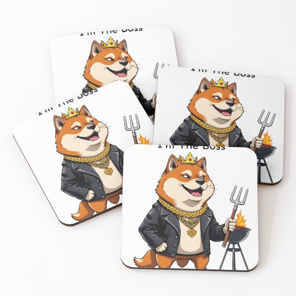 Item preview, Amusing Shiba Inu Chief Phrase Sticker designed and sold by artistspark.