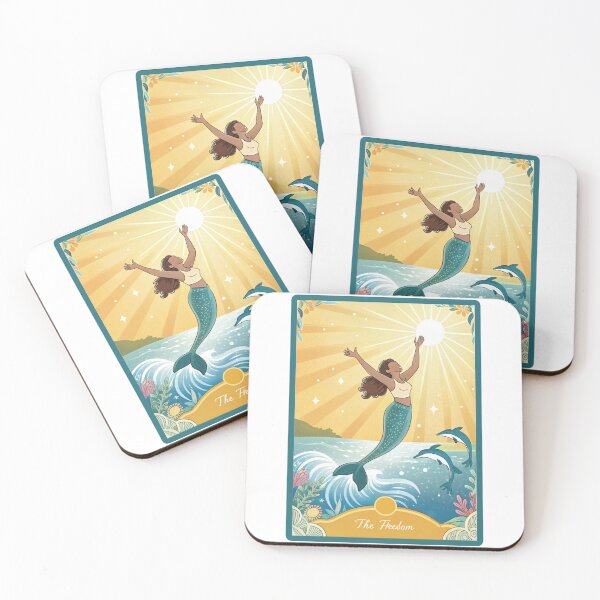 Item preview, The Freedom - Mermaid Tarot Card designed and sold by TheArtOfRanda.
