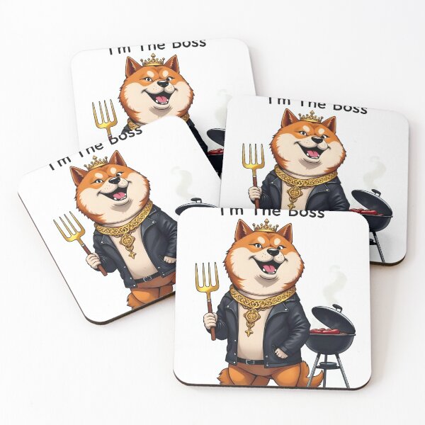 Item preview, Entertaining Shiba Inu Supervisor Quip Sticker designed and sold by artistspark.