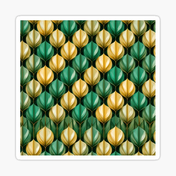 Item preview, Emerald Tulips Diamond Floral Pattern designed and sold by DKMDL.