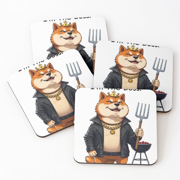 Item preview, Comical Shiba Inu Statement Sticker designed and sold by artistspark.