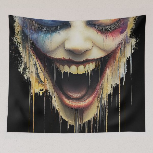 Item preview, Horror Art: Creepy Screaming Face Design designed and sold by Shoot-The-Moon.