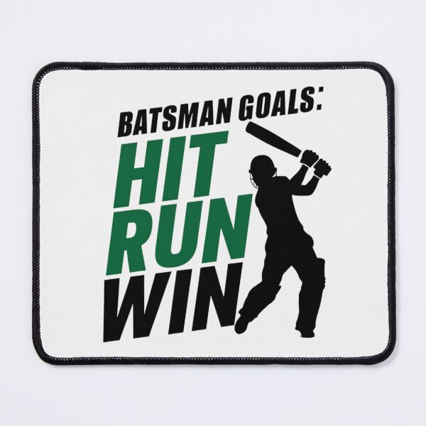Item preview, Batsman Goals Hit Run Win designed and sold by Jollys-ArtShop.