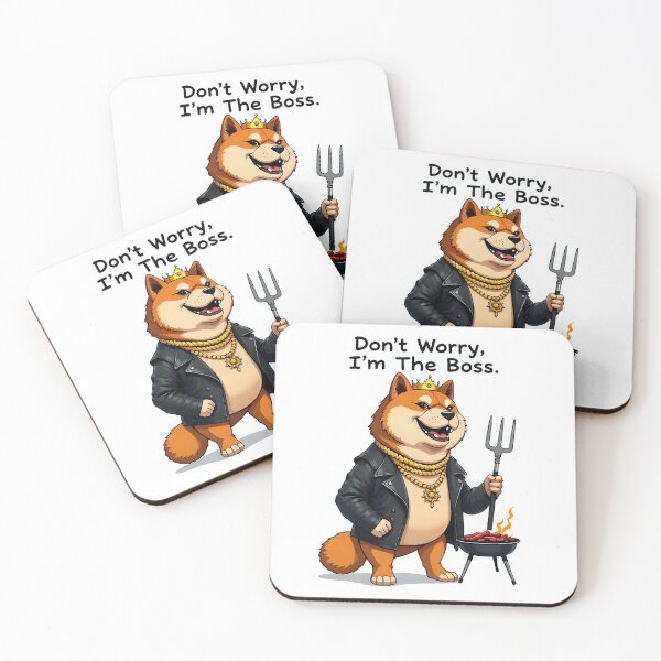 Item preview, Jovial Shiba Inu President Assertion Sticker designed and sold by artistspark.