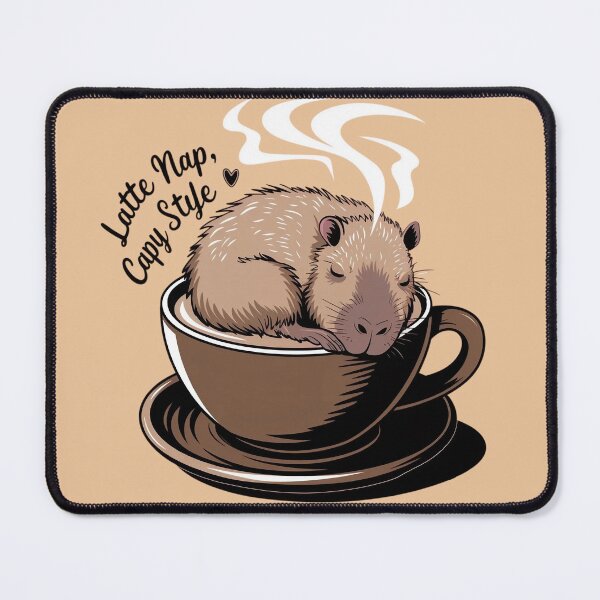 Item preview, Latte Nap Capy Style designed and sold by Situstshirts.