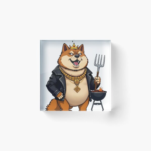 Item preview, Playful Shiba Inu Director Utterance Sticker designed and sold by artistspark.