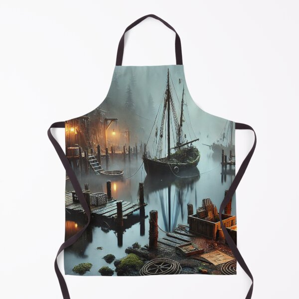 Item preview, Misty Harbor at Dawn designed and sold by QuirkWears.
