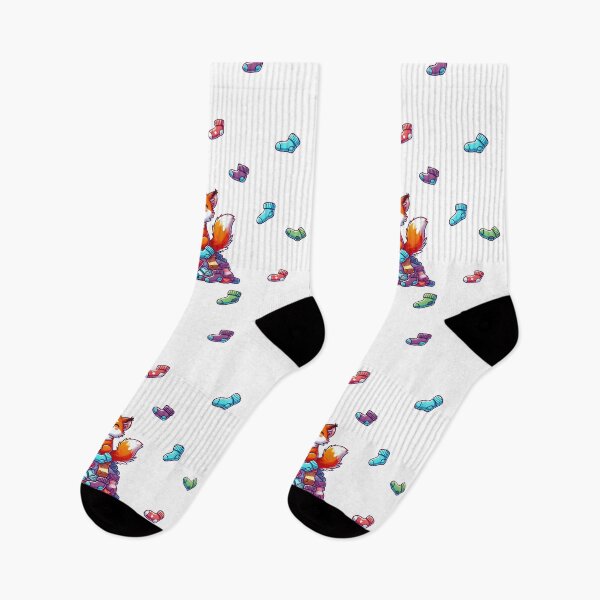 Item preview, Sock Hoarder: The Mischievous Kitsune designed and sold by Vault of Wonders.