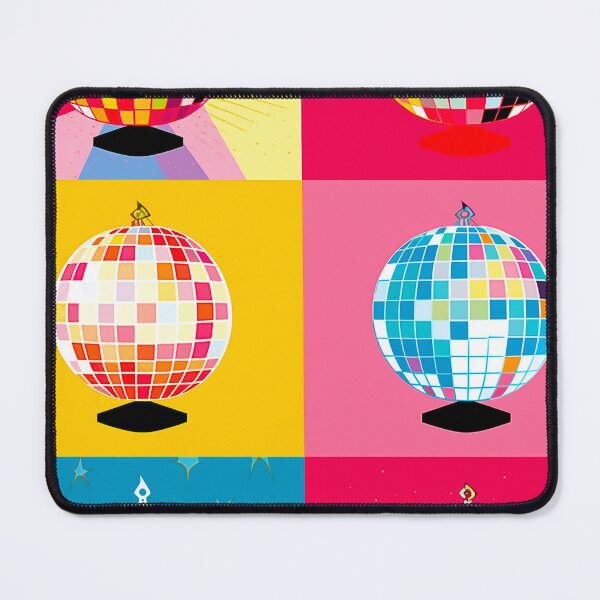 Item preview, Mirrorball Magic - Retro Music & Disco Dance Floor Art designed and sold by Cheeky Companions.
