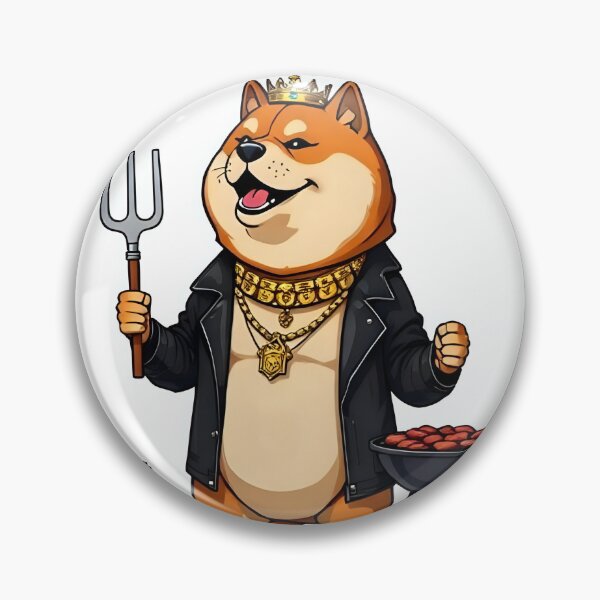 Item preview, Lighthearted Shiba Inu President Meme Sticker designed and sold by artistspark.