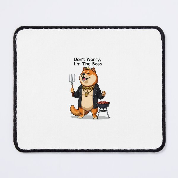 Item preview, Lighthearted Shiba Inu President Meme Sticker designed and sold by artistspark.