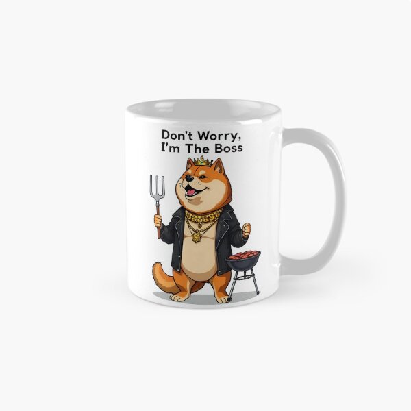 Item preview, Lighthearted Shiba Inu President Meme Sticker designed and sold by artistspark.